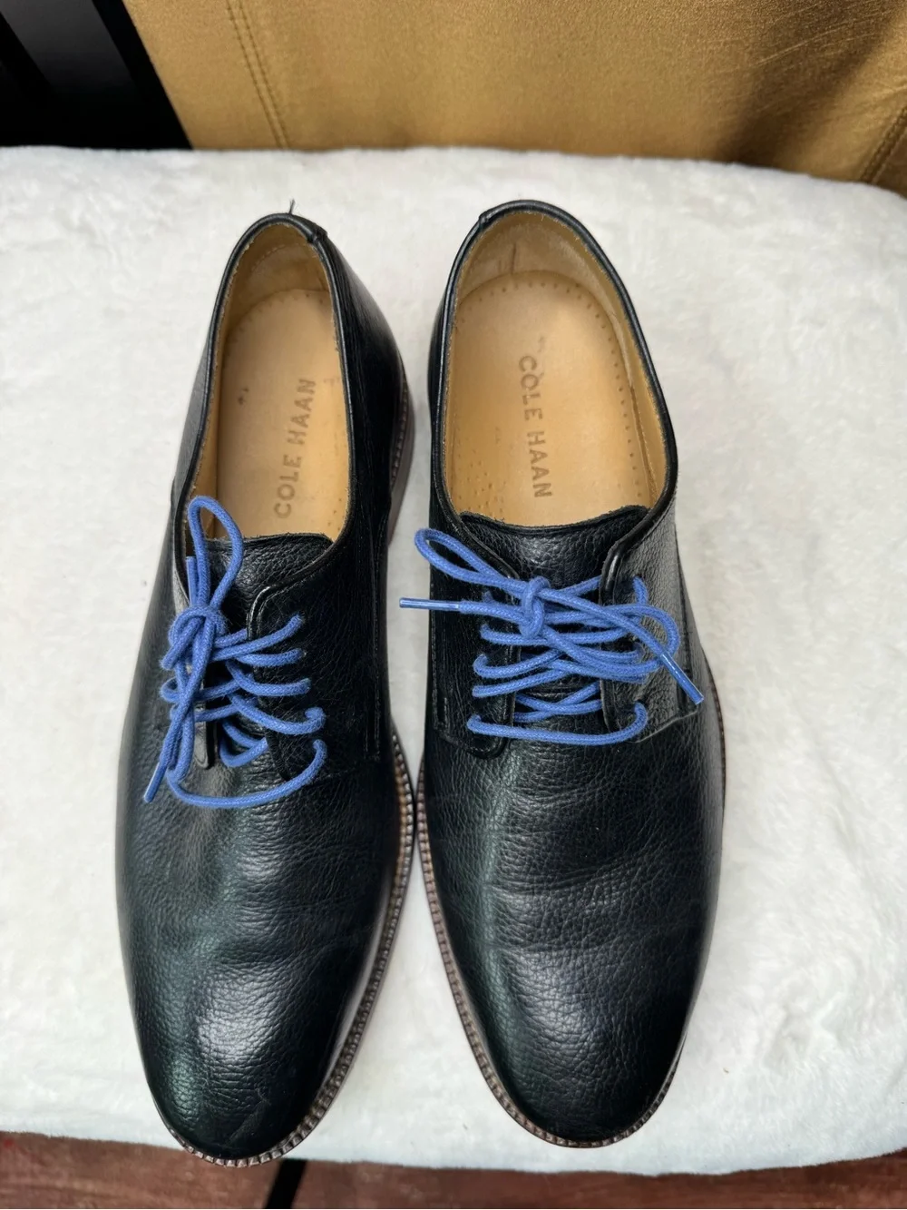 Cole Haan Black Leather Derby Dress Shoes Men’s Size 7.5M